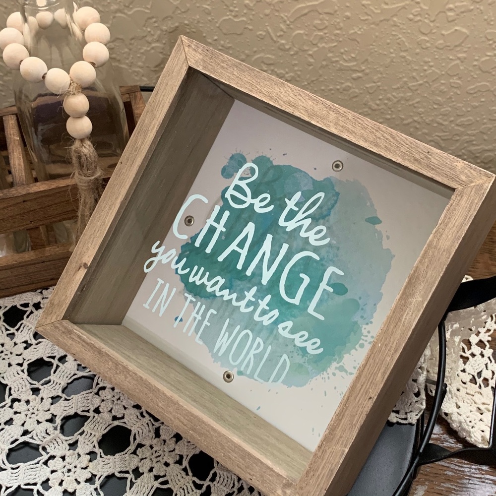 Inspirational Shadowbox Bank